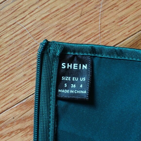 Shein Green Satin Dress || S - Picture 5 of 5